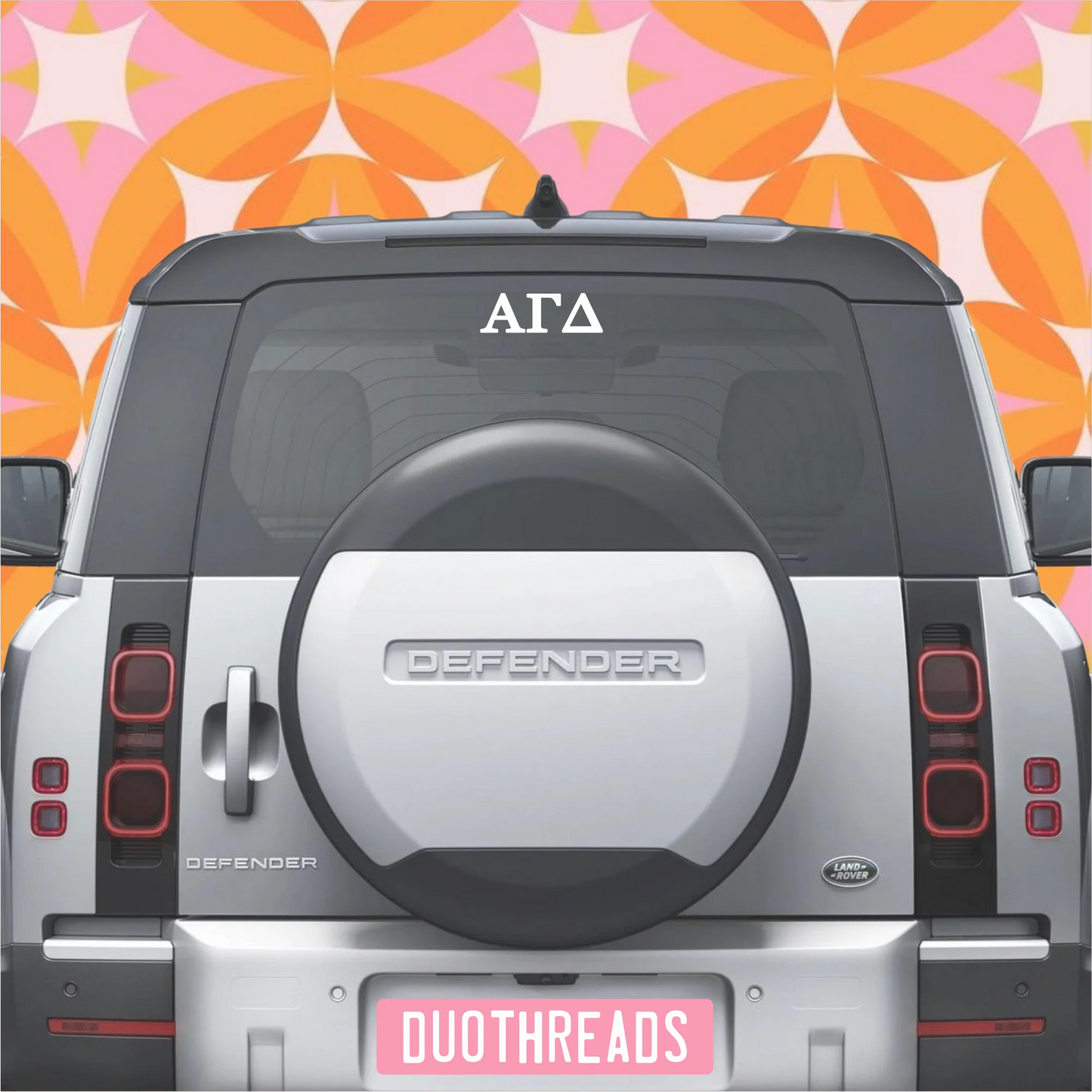 Alpha Gamma Delta Sorority Letters Car Decal