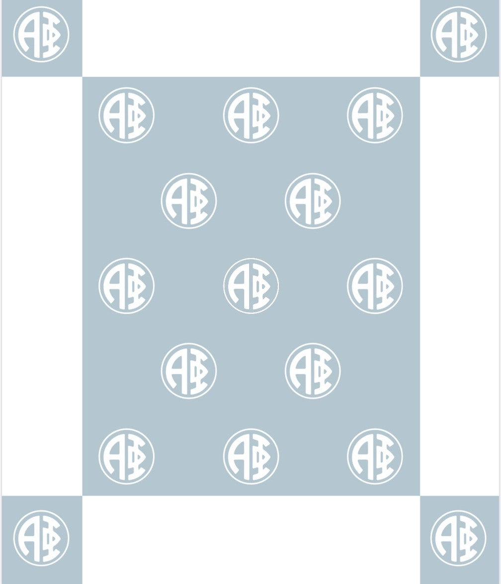 Alpha Phi Circle Monogram Blanket