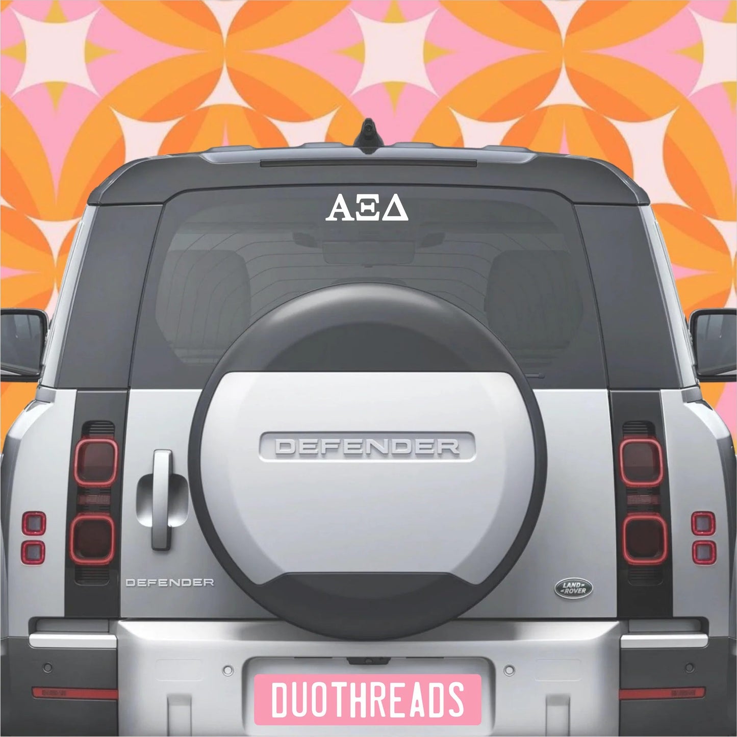 Alpha Xi Delta Sorority Letters Car Decal