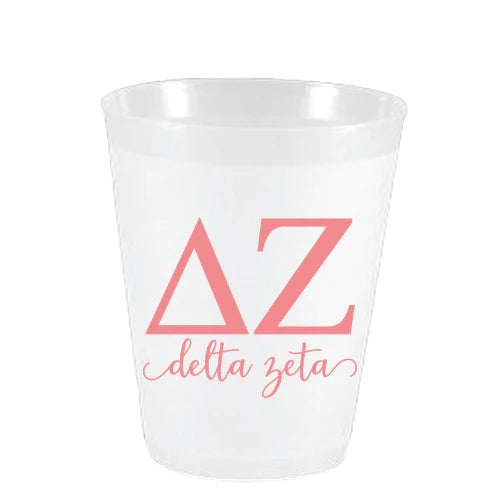 Delta Zeta Letters Frost Cup