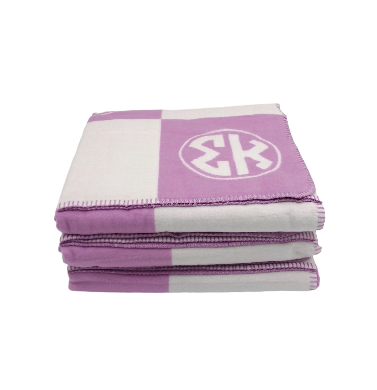 Sigma Kappa Circle Monogram Blanket