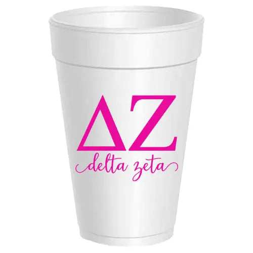 Delta Zeta 10 count Sorority Foam Cups
