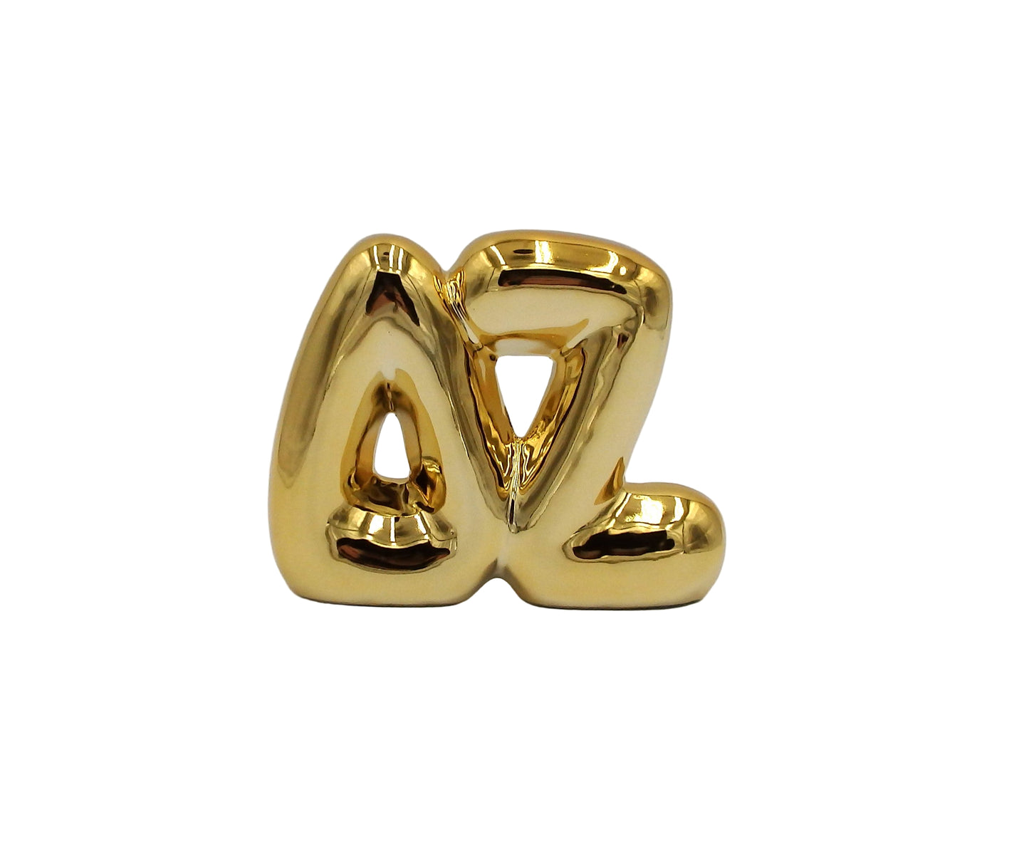 Delta Zeta Gold Shelf Letters