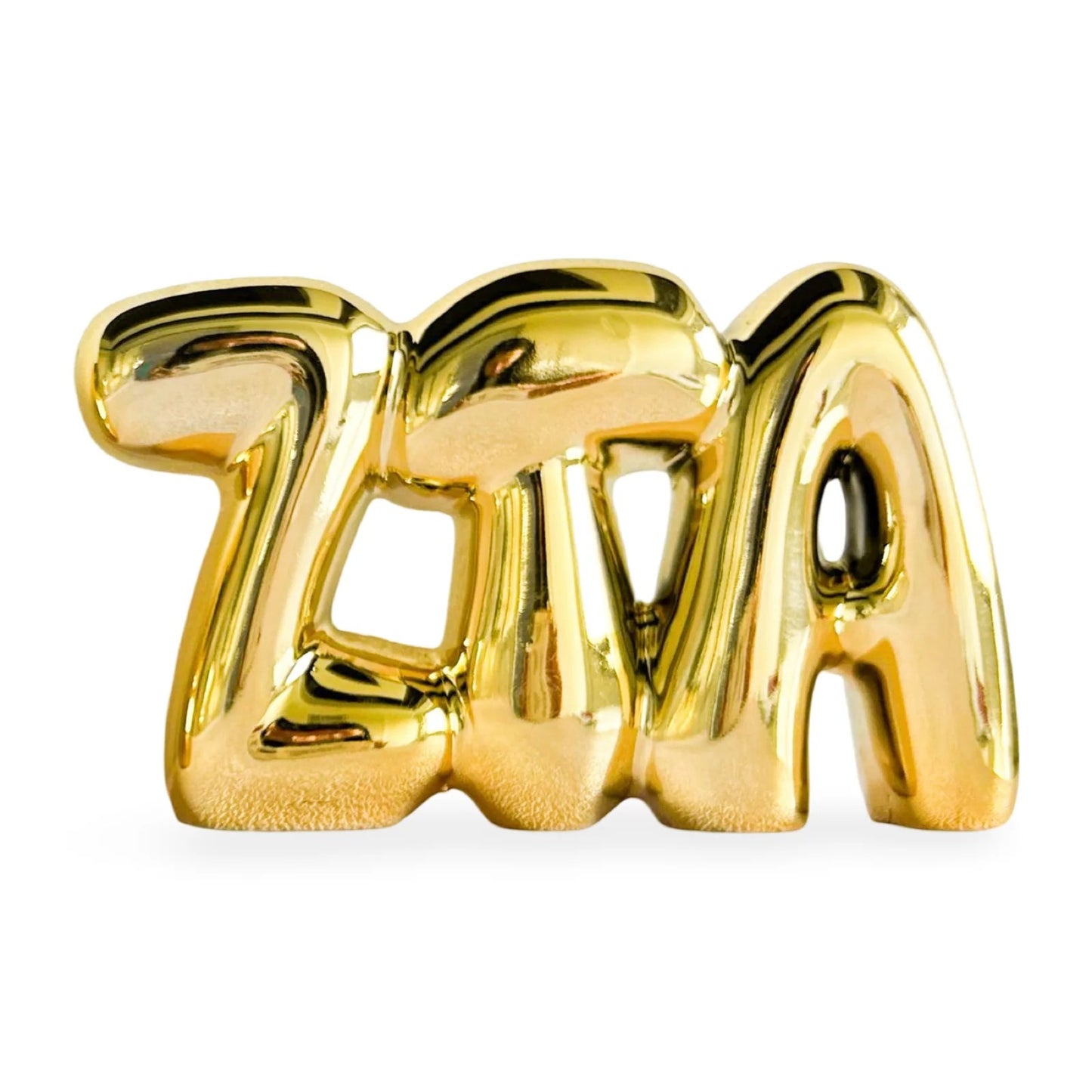 Zeta Tau Alpha Gold Shelf Letters
