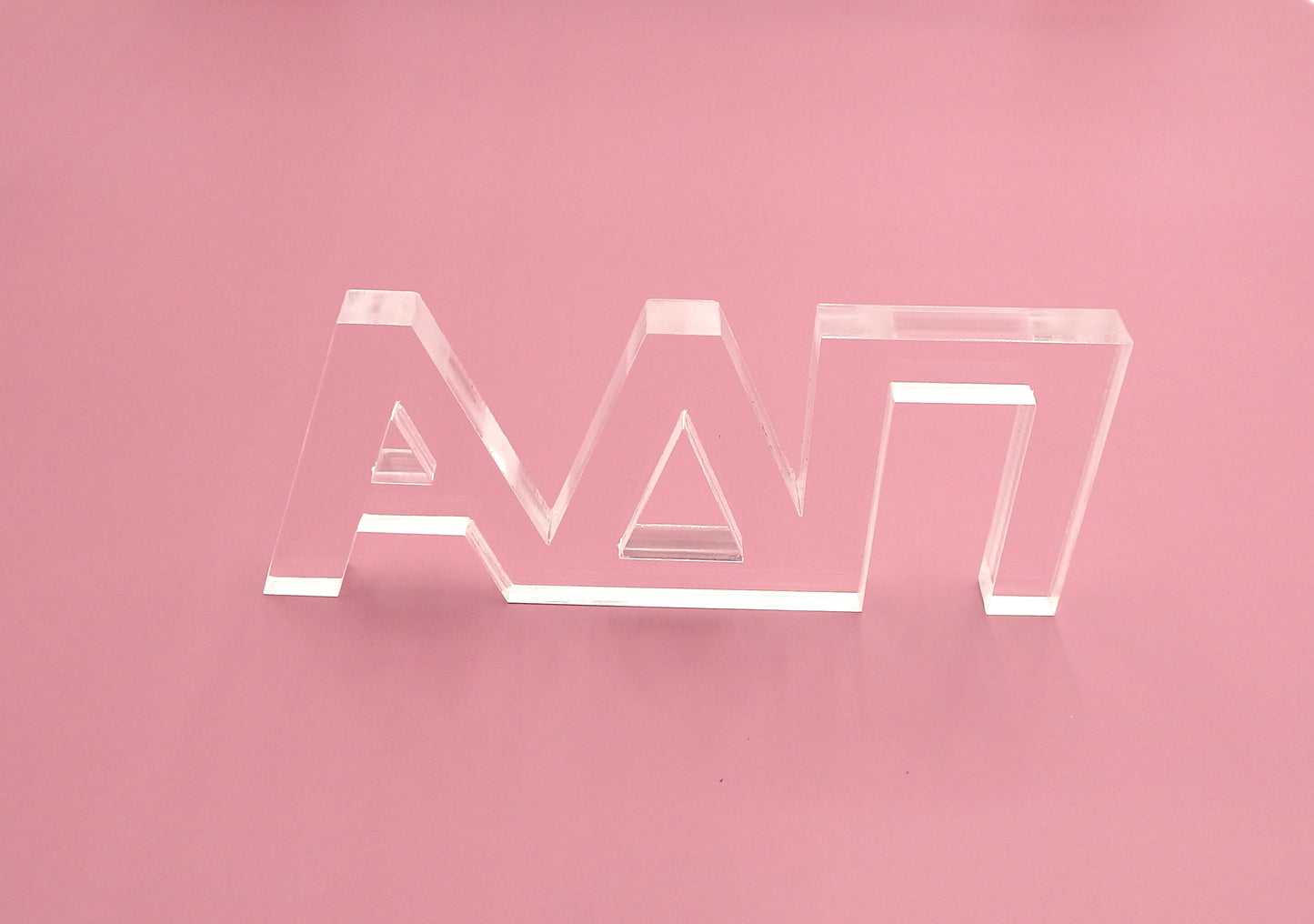 Alpha Delta Pi Acrylic Shelf Letters