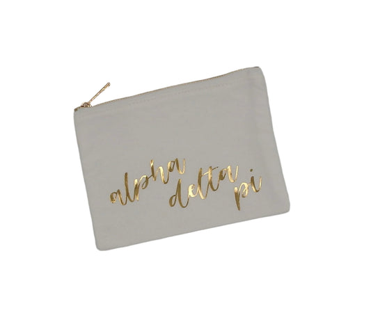 Alpha Delta Pi Canvas Pouch