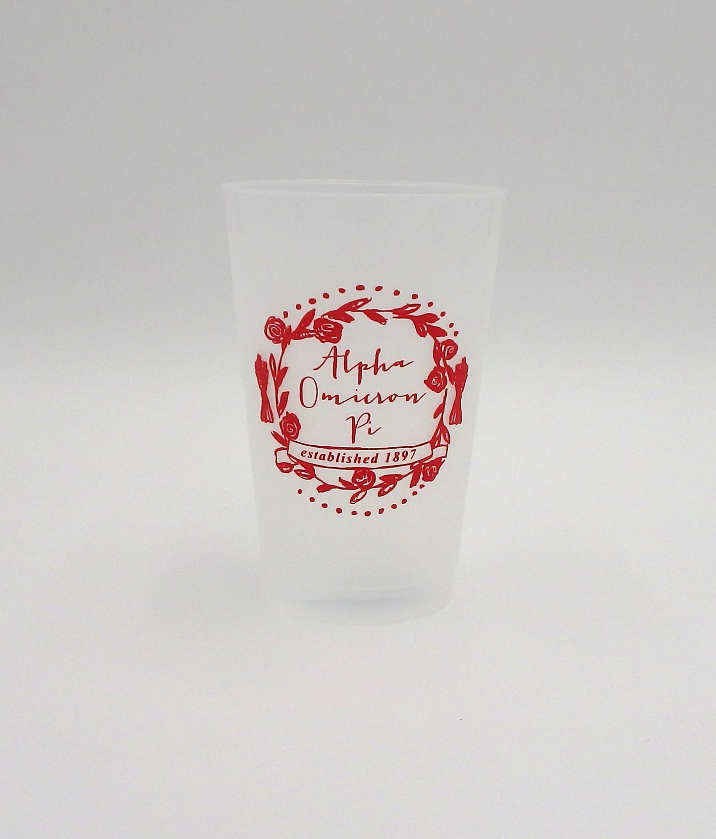 Alpha Omicron Pi Frosted Flex Cup
