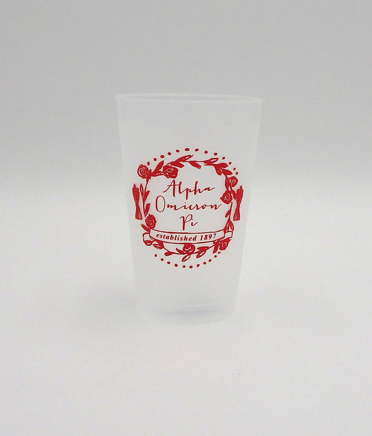 Alpha Omicron Pi Frosted Flex Cup