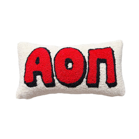 Alpha Omicron Pi Sorority Hook Pillow