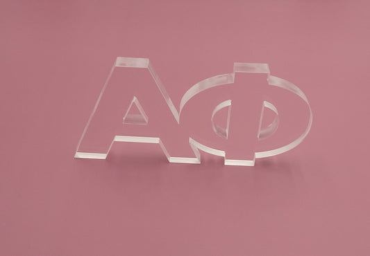 Alpha Phi Acrylic Shelf Letters