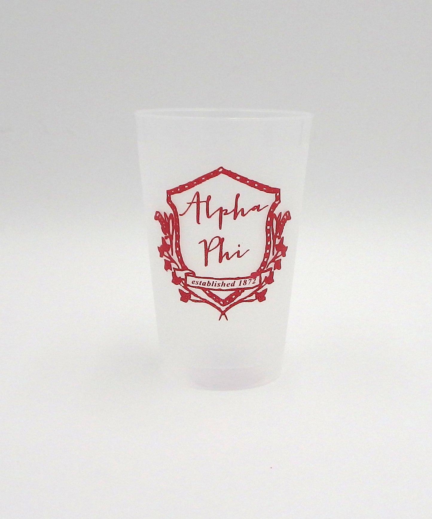 Alpha Phi Frosted Flex Cup