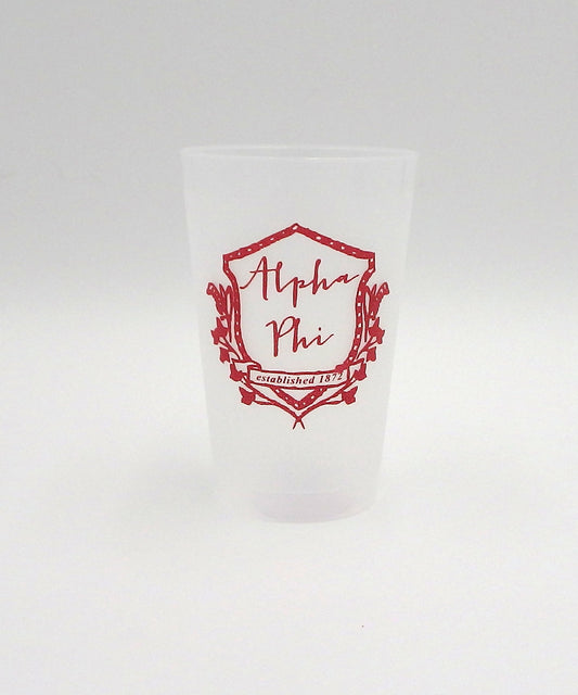 Alpha Phi Frosted Flex Cup