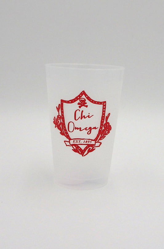Chi Omega Frosted Flex Cup