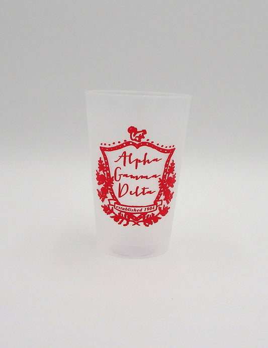Alpha Gamma Delta Frosted Flex Cup