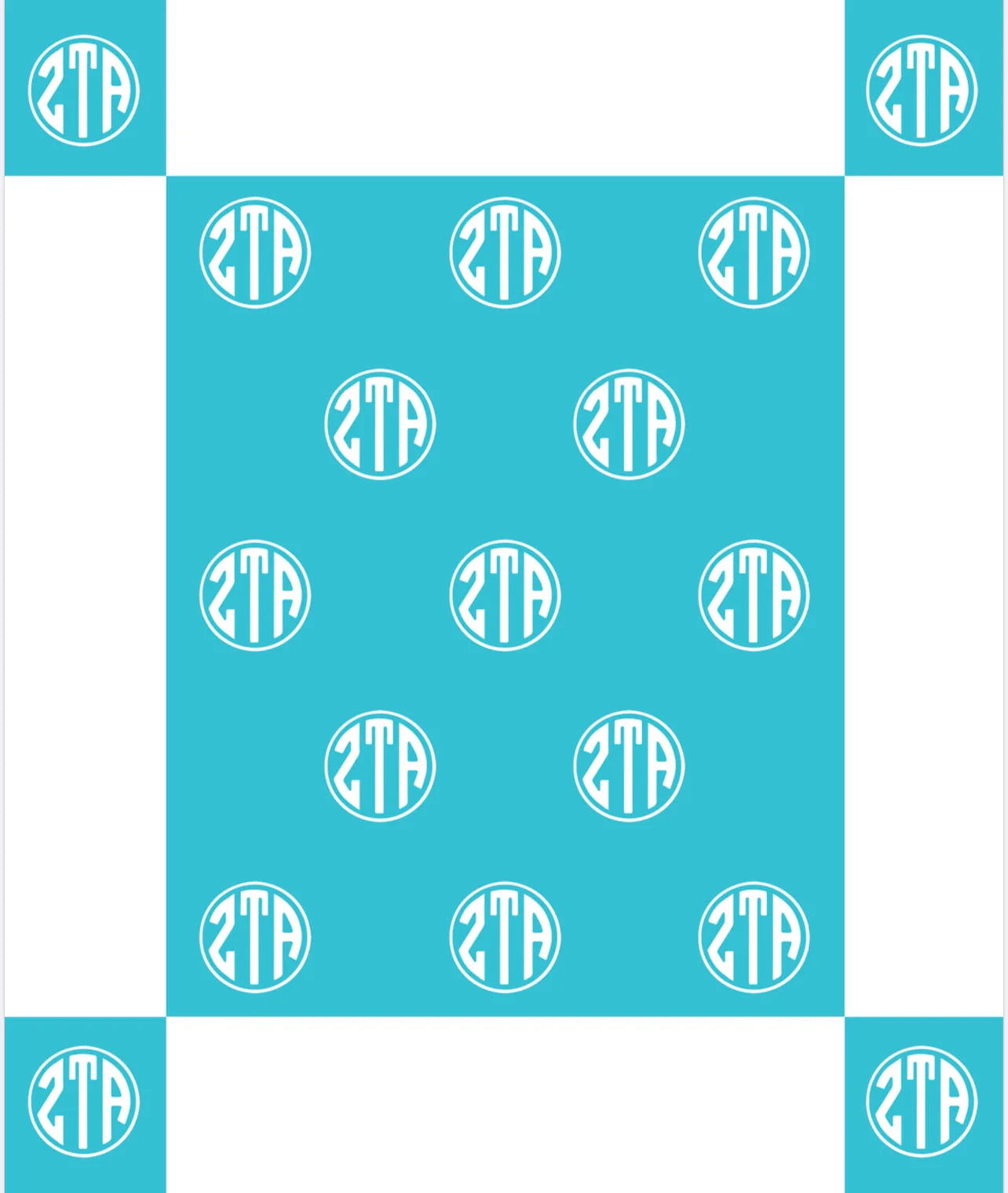 Circle Monogram Blanket