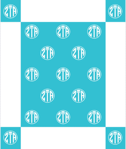 Circle Monogram Blanket