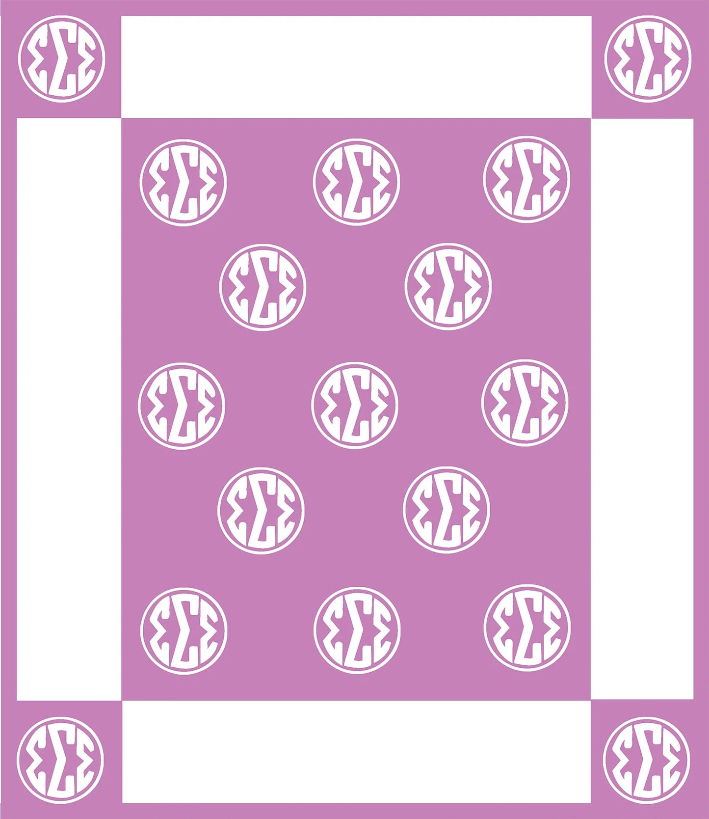 Circle Monogram Blanket