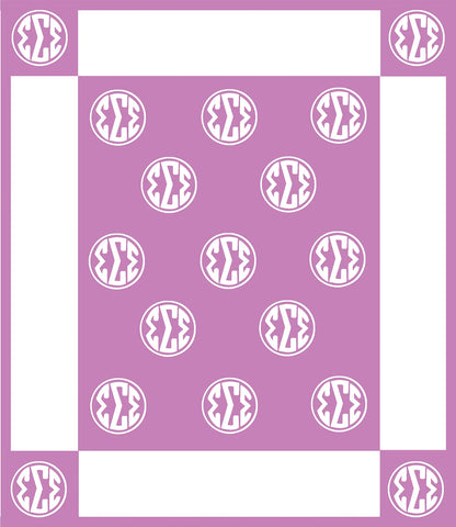 Circle Monogram Blanket
