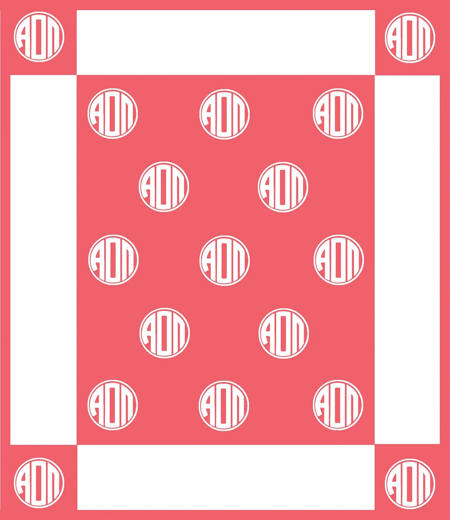 Circle Monogram Blanket
