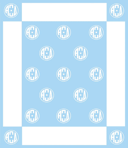 Circle Monogram Blanket