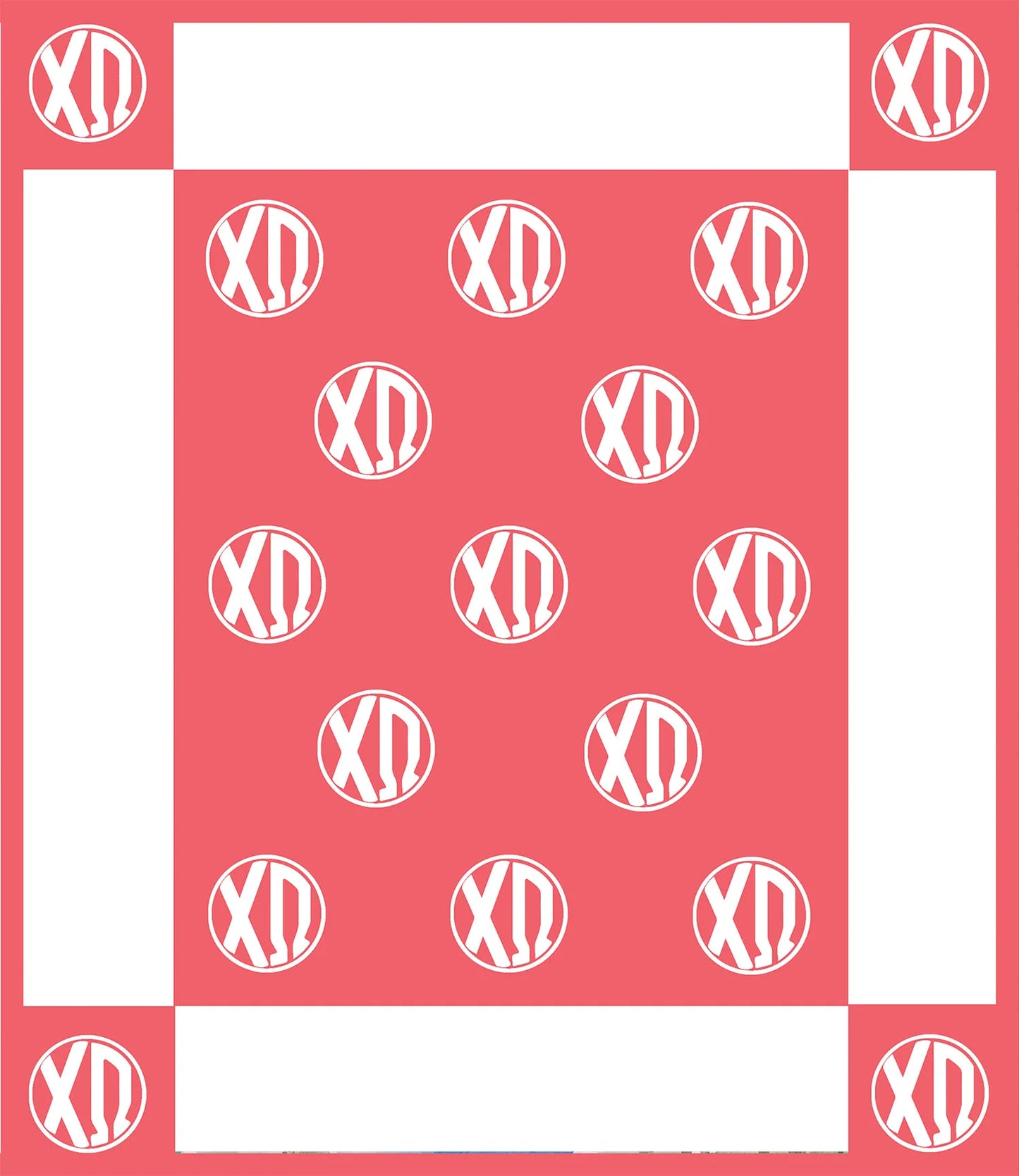 Circle Monogram Blanket