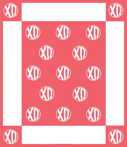 Circle Monogram Blanket