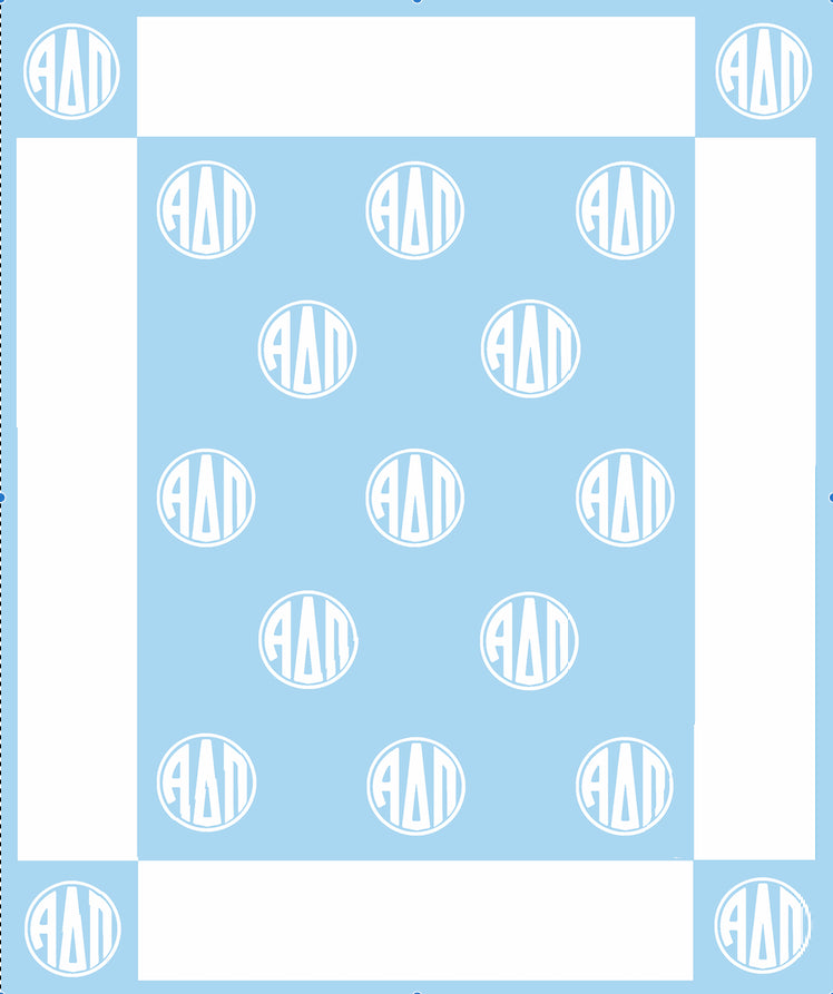 Circle Monogram Blanket