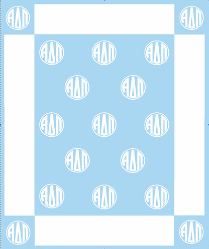 Circle Monogram Blanket