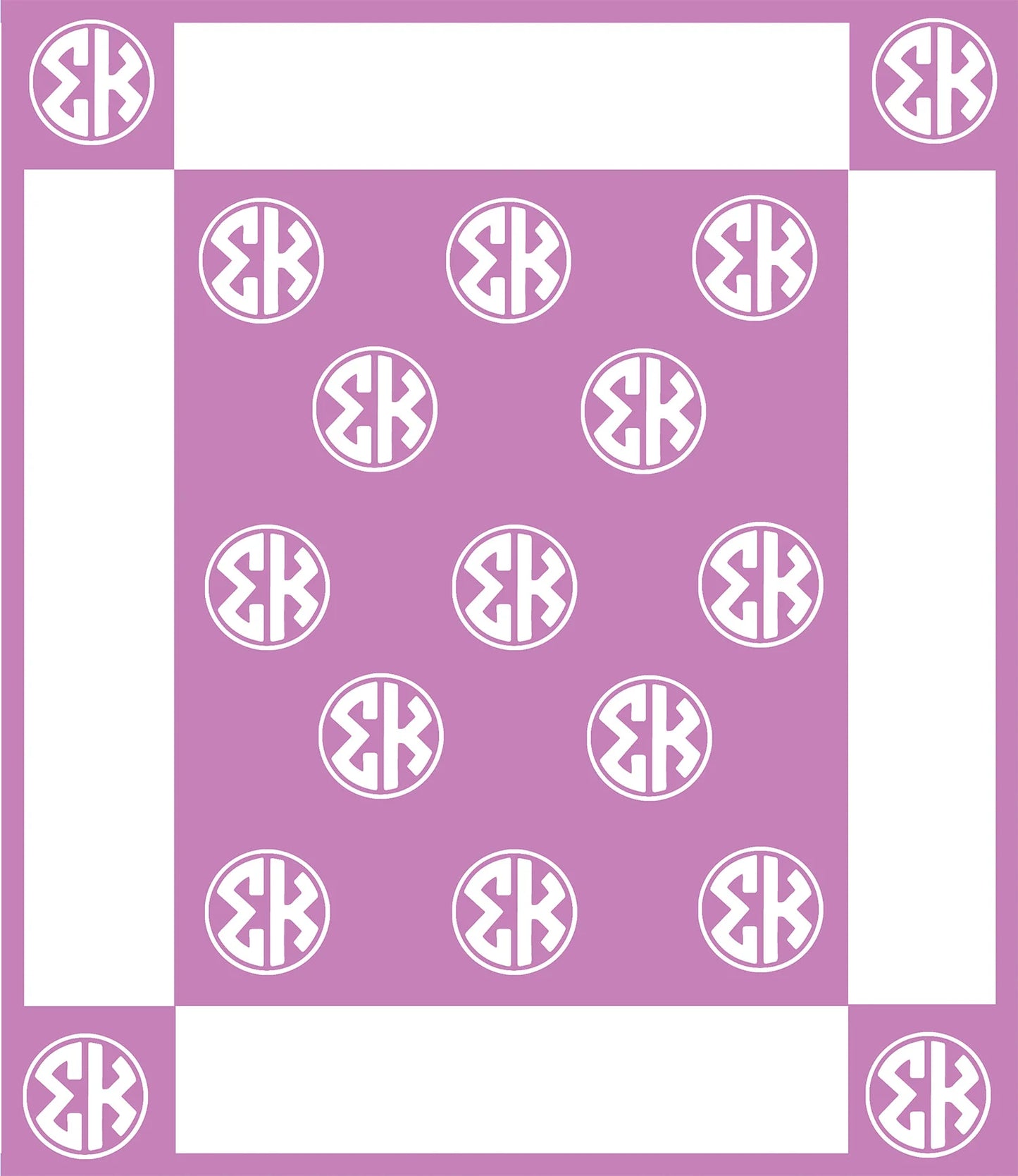 Circle Monogram Blanket