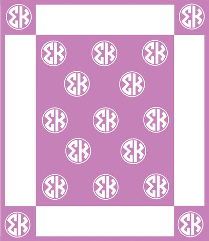 Circle Monogram Blanket