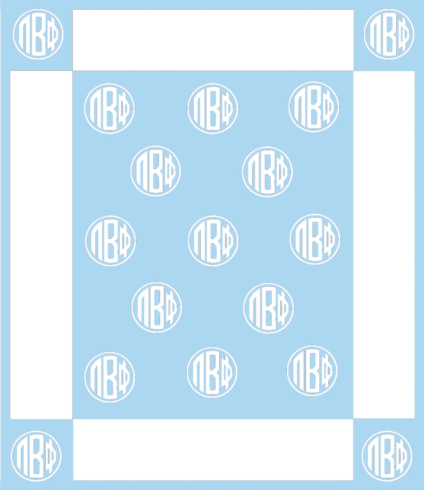 Circle Monogram Blanket