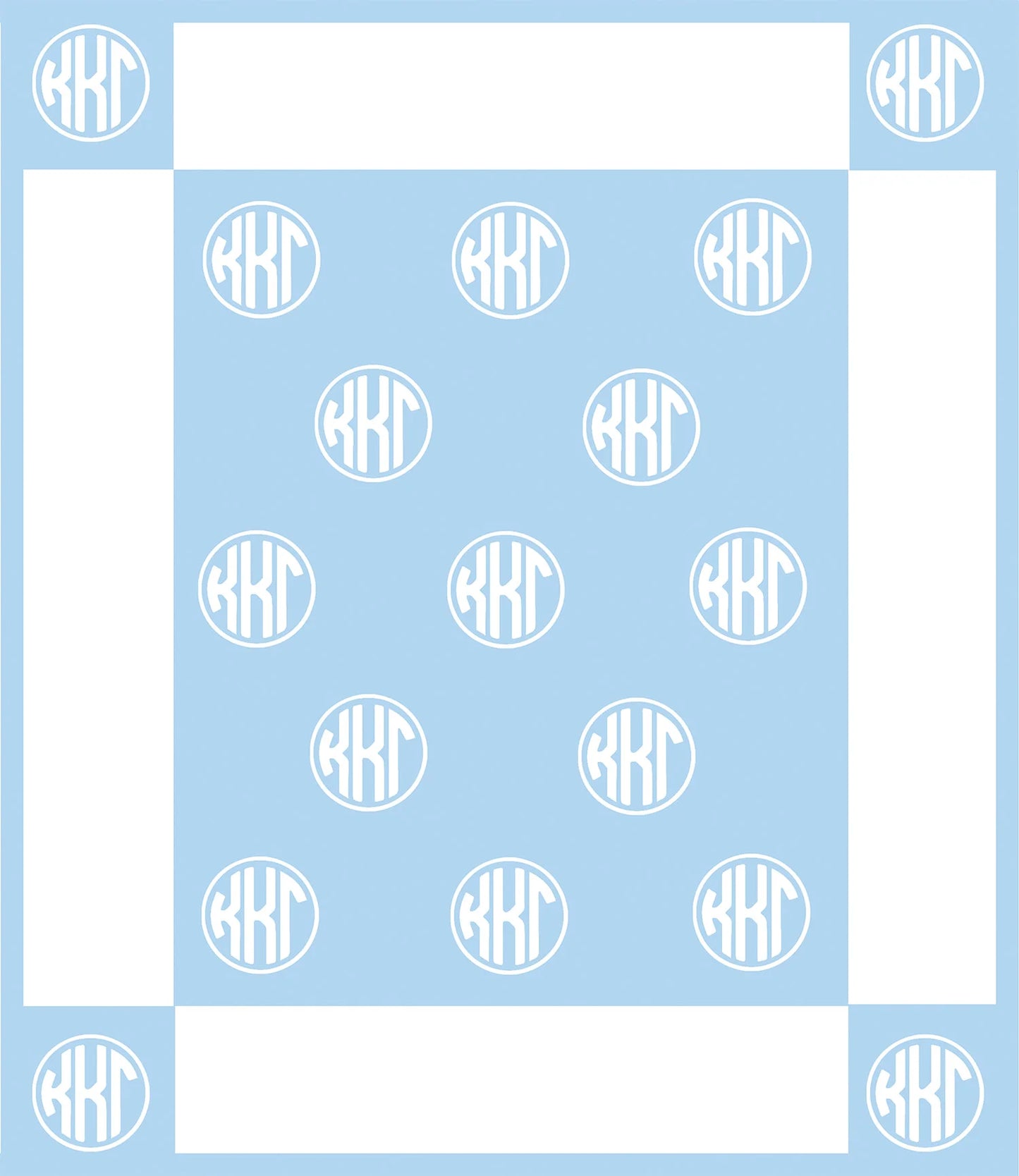 Circle Monogram Blanket