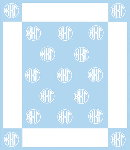 Circle Monogram Blanket