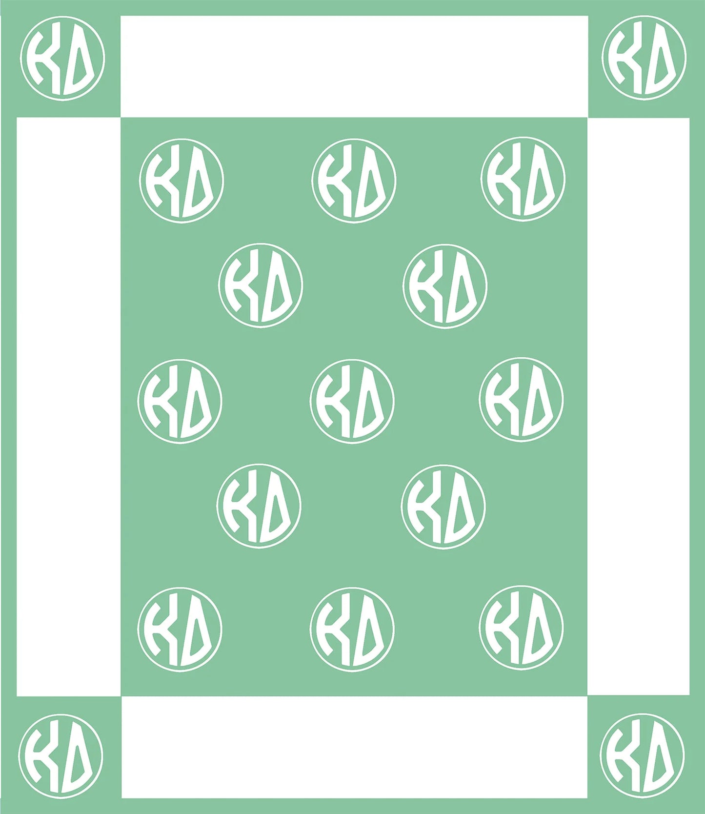 Circle Monogram Blanket
