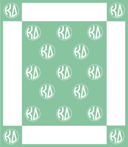 Circle Monogram Blanket
