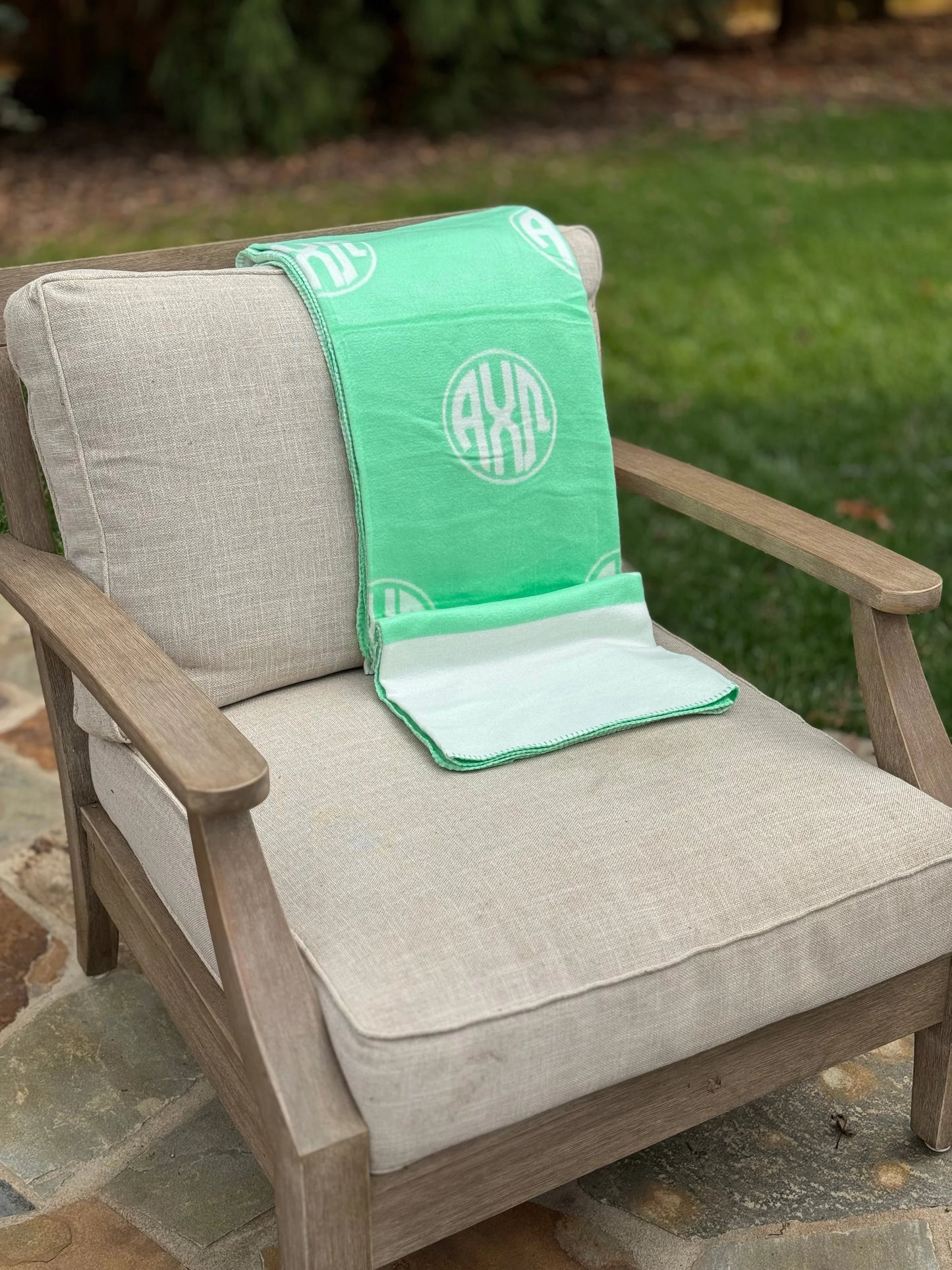 Circle Monogram Blanket