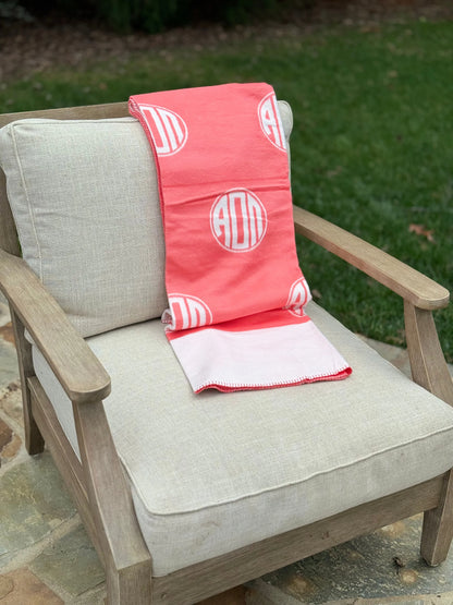 Circle Monogram Blanket