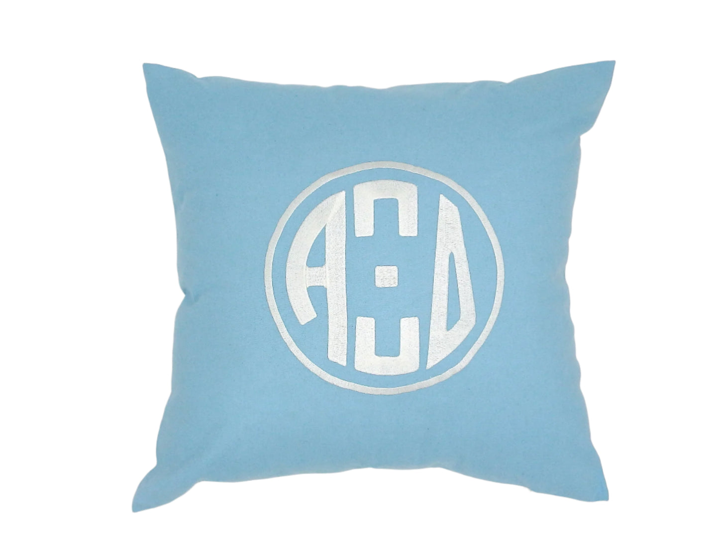 Alpha Xi Delta Circle Monogram Pillow